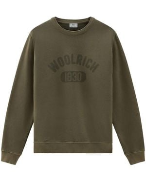 Woolrich Logo-Print Cotton Sweatshirt - Green
