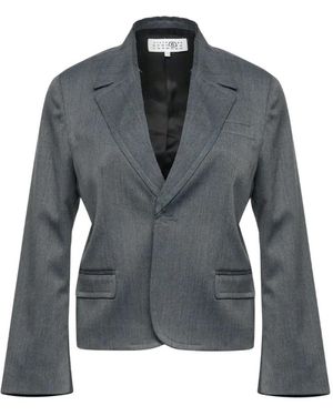 MM6 by Maison Margiela Notched-Lapels Jacket - Grey