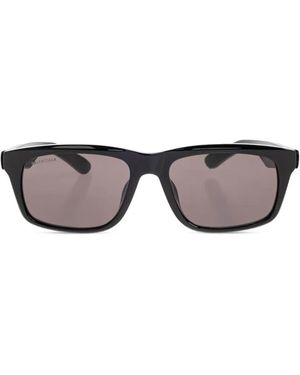 Balenciaga Lunettes De Soleil À Monture Rectangulaire - Grey