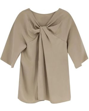 Max Mara Gathered Top - Natural
