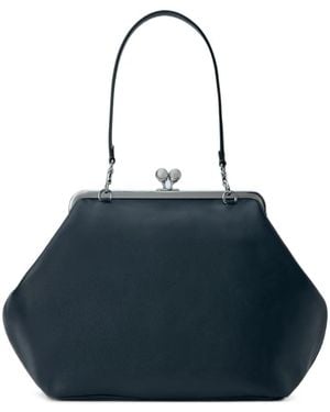 COACH Large Kisslock Clutch Bag - Blue
