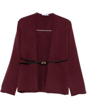 Philo-Sofie Cashmere Cardigan À Taille Ceinturée - Rouge