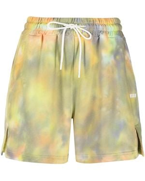 MSGM Shorts Red - Yellow