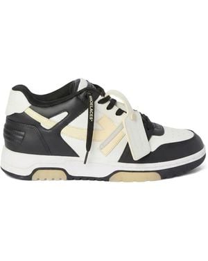 Off-White c/o Virgil Abloh Lace-Up Branded Heel Trainers - White