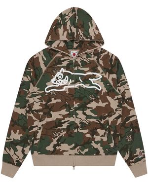 ICECREAM Camouflage-Print Hoodie - Gray