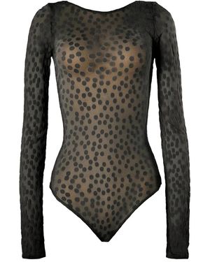 Wolford Dots String Body - Black