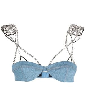 Gcds Denim Bra - Blue