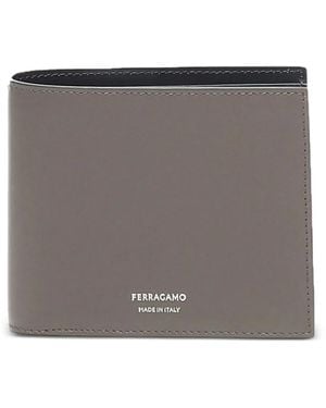Ferragamo Logo-detail Leather Wallet - グレー