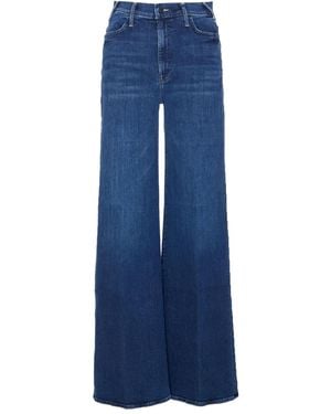 Mother Cotton-Blend Jeans - Blue