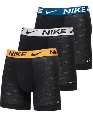 Nike Logo-Print Boxers (Set Of Three) - Black