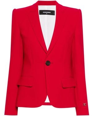DSquared² Blazer Met Logoplakkaat - Rood