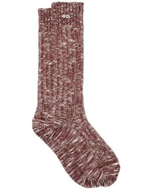 Ganni Gerippte Socken - Braun