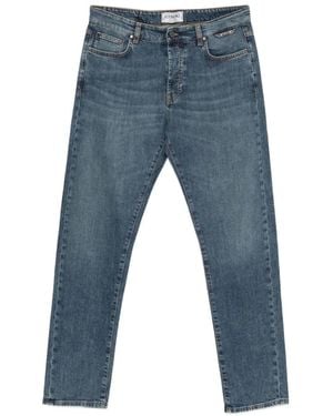 Iceberg Logo-Plaque Straight-Leg Denim Jeans - Blue