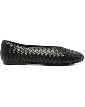 ADRIANNA FERETTI Woven Ballet Flats - Black