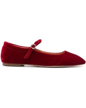 Aeyde Uma Ballet Flats - Red