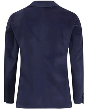 Gi Capri Peaked-Lapels Double-Breasted Blazer - Blue