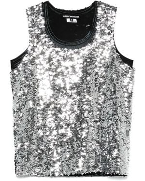 Junya Watanabe Top Con Paillettes - Grigio
