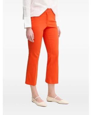 Sisley Trumpet Button-Fastening Pants - Red