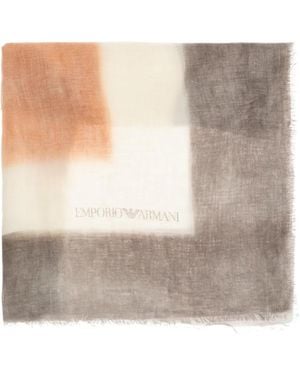 Emporio Armani Frayed Scarf - Natural