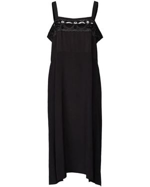 Maison Margiela Embroidered Midi Dress - Black