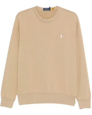 Polo Ralph Lauren Polo Pony Cotton Sweatshirt - Natural