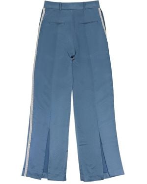 Rhude Stadium Contrasting-Trim Pants - Blue