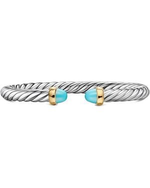 David Yurman Sterling Cable Flex Bracelet - White