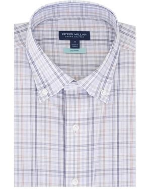 Peter Millar Button-Up Checked Shirt - Blue