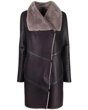 Liska Manteau À Fermeture Décalée Sur Le Devant - Noir