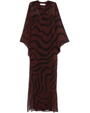 Raquel Diniz Beleza Maxikleid mit Print - Rot