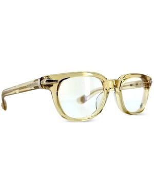Chrome Hearts Drippin Brille Mit Eckigem Gestell - Mettallic