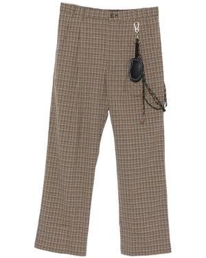 Song For The Mute Checked-Pattern Pants - Gray