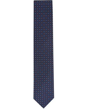 Canali ドット ネクタイ - ブルー