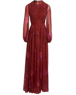 Giambattista Valli Floral-Print Maxi Dress - Red