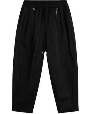 MASTERMIND WORLD Tapered-Leg Drawstring Pants - Black