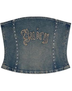 Juicy Couture Studded Corset Top - Blue