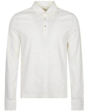 Ballantyne Long-Sleeved Polo Shirt - White
