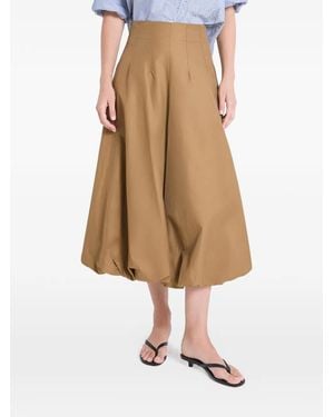 Twp Flared Midi Skirt - Natural