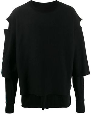 Facetasm Destroyed Double T-Shirt - Black