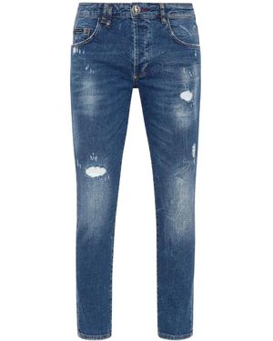 Philipp Plein Lion Circus スキニージーンズ - ブルー