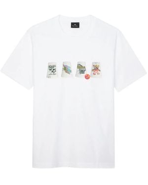 Paul Smith T-Shirt Mit Bilboquet-Print - Weiß