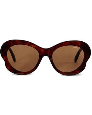 PUCCI Occhiali Da Sole Tondi - Marrone