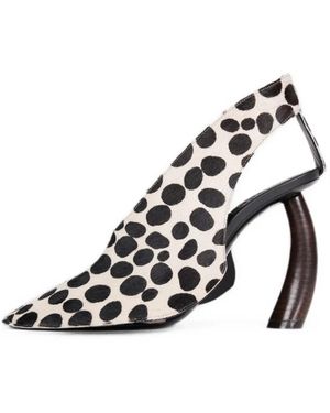 A.W.A.K.E. MODE Lauren Sandalen Mit Dalmatinerprint - Weiß