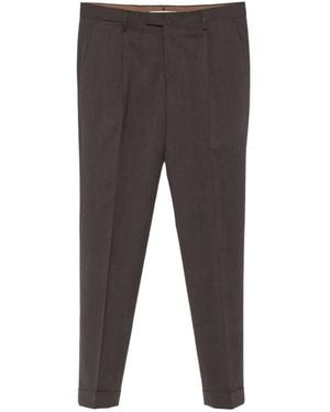Briglia 1949 Pleated Turned-Up Trousers - Grey
