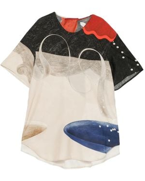 JNBY Kurzärmeliges Hemd Mit Print - Mehrfarbig