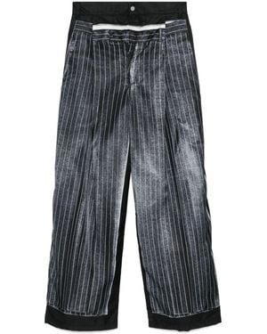 Jean Paul Gaultier Trompe-L'Oeil Trousers - Grey