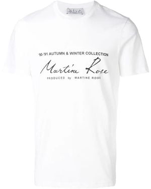 Martine Rose Printed Logo T-Shirt - White