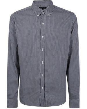 Michael Kors Gingham-Check Shirt - Blue
