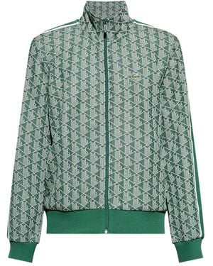 Lacoste Paris ジップアップ スウェットシャツ - グリーン