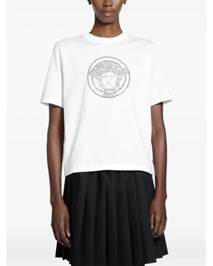 Versace Medusa Cotton T-Shirt - White